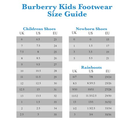 burberry rain boots for toddlers|Burberry kids size chart.